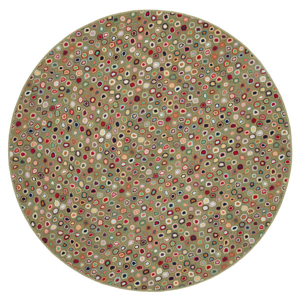 Dash and Albert Rugs Cat's Paw Hand Hooked Wool Abstract Area Rug in